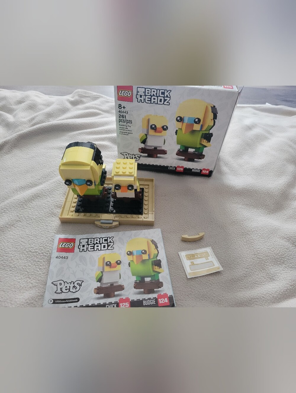 LEGO BrickHeadz Pets Budgie & Chick - Yellow and Green-40443